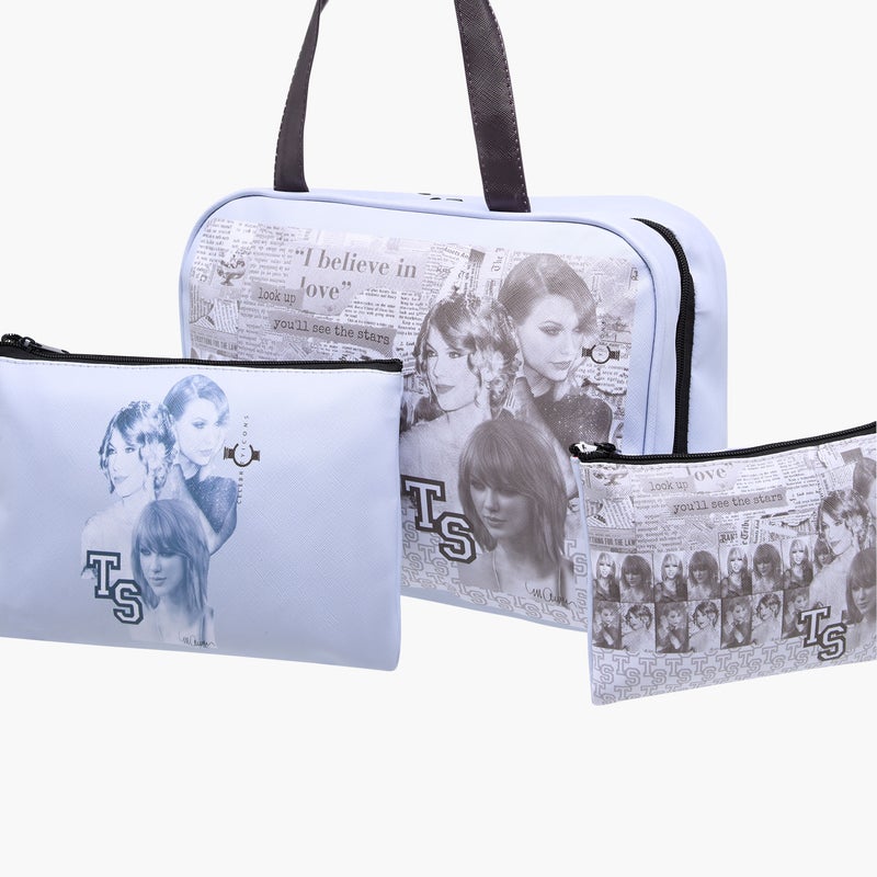 LIFESTYLE Taylor Swift Print 3-Piece Cosmetic Bag Set - Image 5